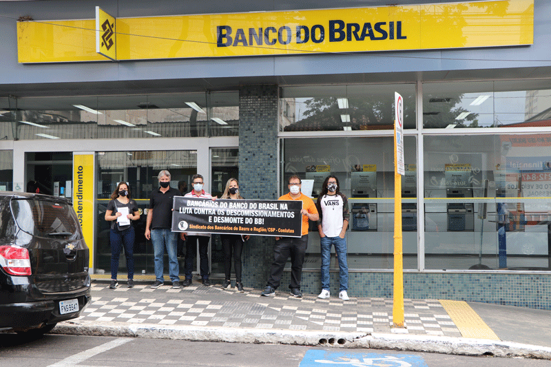 SindicarioNET - Bancários protestam contra reestruturação do Banco do Brasil
